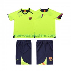 Camiseta de Fútbol FC Barcelona 2005 Retro Niño Exterior 2006 Manga Corta
