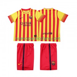 Camiseta de Fútbol FC Barcelona 2013 2014 Retro Niño Exterior Manga Corta