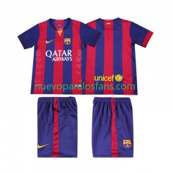 Camiseta de Fútbol FC Barcelona 2014 2015 Retro Niño Casa Manga Corta
