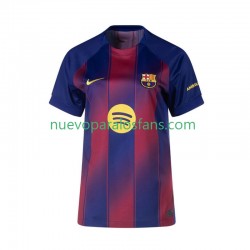 Camiseta de Fútbol FC Barcelona Mujer Casa 2025-2026 Manga Corta