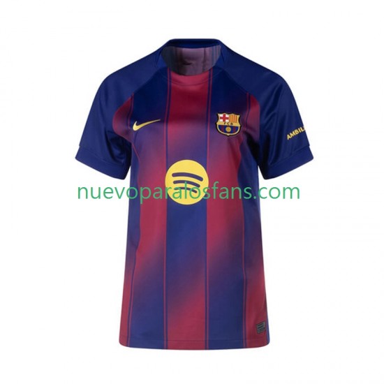 Camiseta de Fútbol FC Barcelona Mujer Casa 2025-2026 Manga Corta