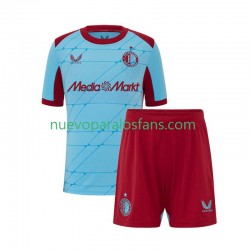 Camiseta de Fútbol Feyenoord Rotterdam Niño Tercera 2025-2026 Manga Corta