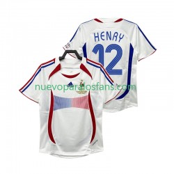 Camiseta de Fútbol Francia Henry 12 Retro Hombre Exterior 2006 Manga Corta