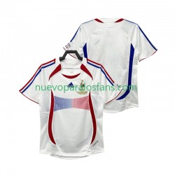 Camiseta de Fútbol Francia Retro Hombre Exterior 2006 Manga Corta