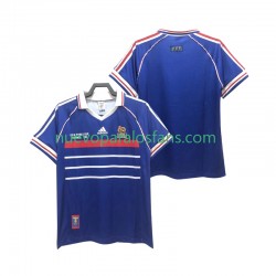 Camiseta de Fútbol Francia Retro Hombre Casa 1998 Manga Corta
