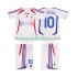 Camiseta de Fútbol Francia ZIDANE 10 Retro Niño Exterior 2006 Manga Corta