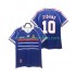 Camiseta de Fútbol Francia ZIDANE 10 Retro Hombre Casa 1998 Manga Corta