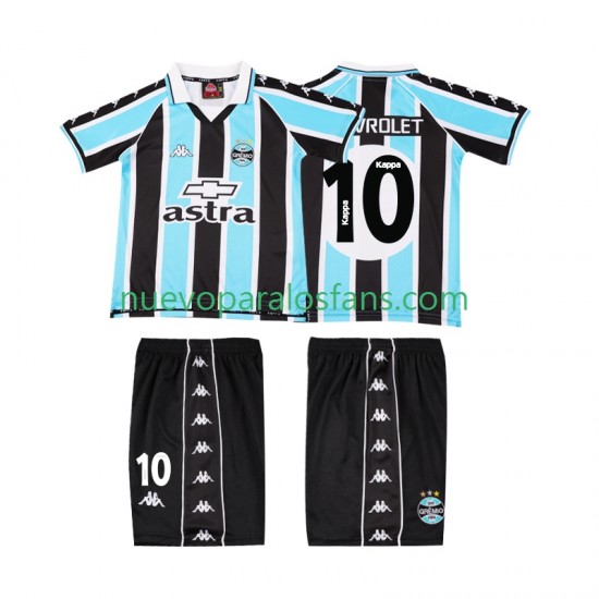Camiseta de Fútbol Gremio Chevrolet 10 2000 Retro Niño Casa Manga Corta
