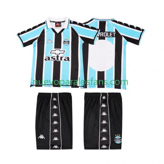 Camiseta de Fútbol Gremio 2000 Retro Niño Casa Manga Corta