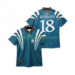 Camiseta de Fútbol Alemania KLINSMANN 18 1996 Retro Hombre Exterior Manga Corta