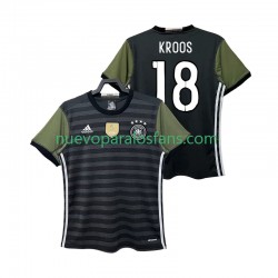 Camiseta de Fútbol Alemania KROOS 18 2016 Retro Hombre Exterior Manga Corta