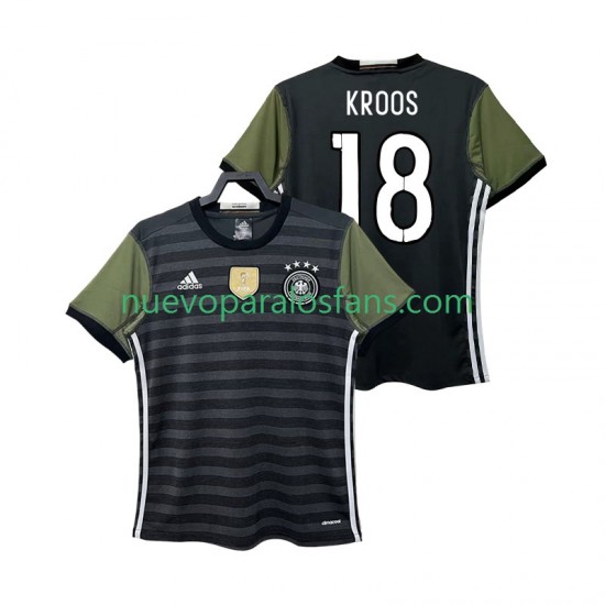 Camiseta de Fútbol Alemania KROOS 18 2016 Retro Hombre Exterior Manga Corta
