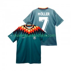 Camiseta de Fútbol Alemania MOLLER 7 Retro Hombre Exterior 1994 Manga Corta
