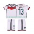 Camiseta de Fútbol Alemania MULLER 13 2014 Retro Niño Casa Manga Corta