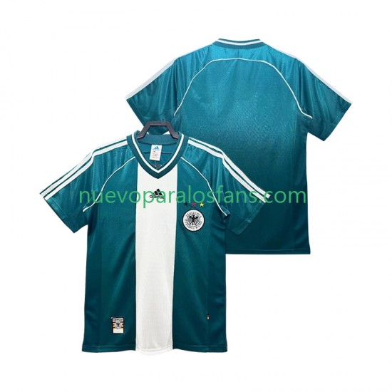 Camiseta de Fútbol Alemania Retro Hombre Exterior 1998 Manga Corta