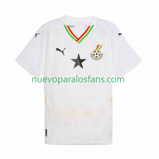 Camiseta de Fútbol Ghana Hombre Casa 2025 Manga Corta