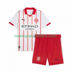 Camiseta de Fútbol Girona Niño Casa 2025-2026 Manga Corta