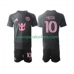 Camiseta de Fútbol Inter Miami Lionel Messi 10 Niño Exterior 2025 Manga Corta