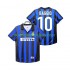 Camiseta de Fútbol Inter Milan BAGGIO 10 Retro Hombre Casa 1998 1999 Manga Corta