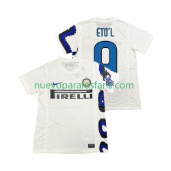 Camiseta de Fútbol Inter Milan ETOL 9 Retro Hombre Exterior 2011 2010 Manga Corta