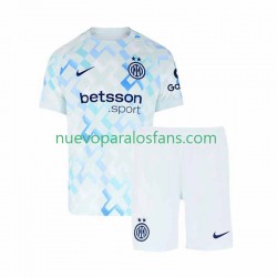 Camiseta de Fútbol Inter Milan Niño Exterior 2025-2026 Manga Corta