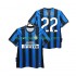Camiseta de Fútbol Inter Milan MILITO 22 2009 Retro Hombre Casa 2010 Manga Corta