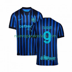 Camiseta de Fútbol Inter Milan Marcus Thuram 9 Hombre Casa 2025-2026 Manga Corta