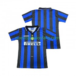 Camiseta de Fútbol Inter Milan 1997 Retro Hombre Casa 1998 Manga Corta