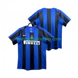 Camiseta de Fútbol Inter Milan 2005 Retro Hombre Casa 2004 Manga Corta