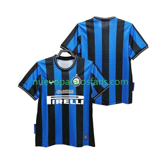 Camiseta de Fútbol Inter Milan 2009 Retro Hombre Casa 2010 Manga Corta