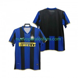 Camiseta de Fútbol Inter Milan Champions League 2009 Retro Hombre Casa 2008 Manga Corta