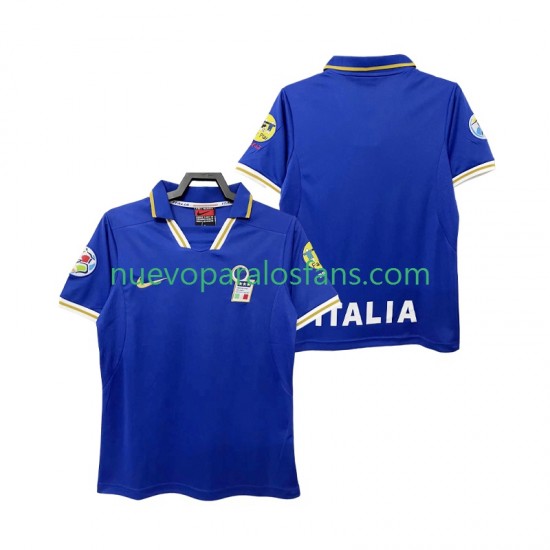 Camiseta de Fútbol Italia 1996 Retro Hombre Casa Manga Corta