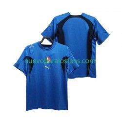 Camiseta de Fútbol Italia Retro Hombre Casa 2006 Manga Corta