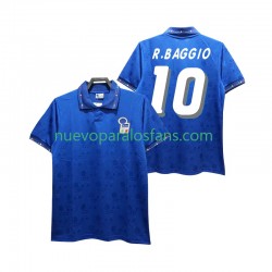 Camiseta de Fútbol Italia Roberto Baggio 10 Retro Hombre Casa 1994 Manga Corta