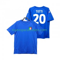 Camiseta de Fútbol Italia Totti 20 2000 Retro Hombre Casa Manga Corta