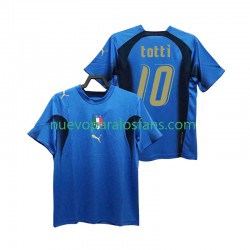 Camiseta de Fútbol Italia Totti 20 Retro Hombre Casa 2006 Manga Corta