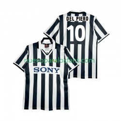 Camiseta de Fútbol Juventus DEL PIERO 10 1995 1996 Retro Hombre Casa Manga Corta