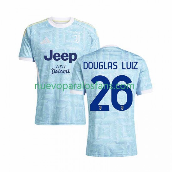 Camiseta de Fútbol Juventus Douglas Luiz 26 Hombre Exterior 2025-2026 Manga Corta