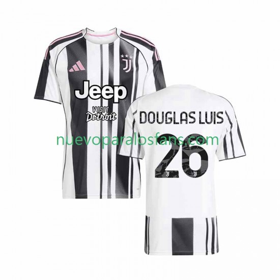 Camiseta de Fútbol Juventus Douglas Luiz 26 Hombre Casa 2025-2026 Manga Corta