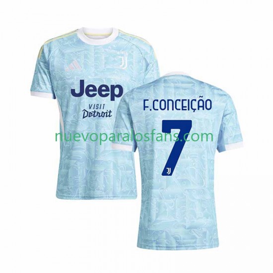 Camiseta de Fútbol Juventus Francisco Conceicao 7 Hombre Exterior 2025-2026 Manga Corta