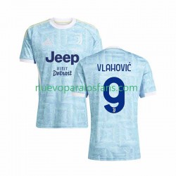 Camiseta de Fútbol Juventus Vlahovic 9 Hombre Exterior 2025-2026 Manga Corta