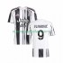 Camiseta de Fútbol Juventus Vlahovic 9 Hombre Casa 2025-2026 Manga Corta