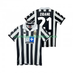 Camiseta de Fútbol Juventus ZIDANE 21 2000 Retro Hombre Casa 1999 Manga Corta