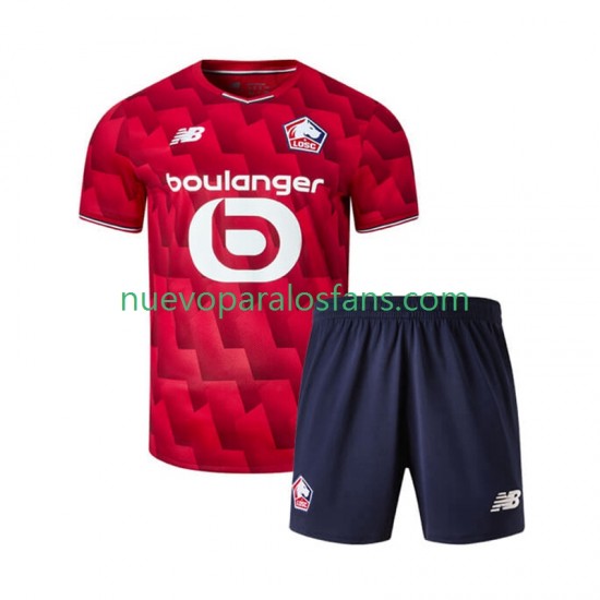 Camiseta de Fútbol LOSC Lille Niño Casa 2025-2026 Manga Corta