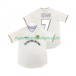Camiseta de Fútbol Leeds United KEANE 7 2000 2001 Retro Hombre Casa Manga Corta