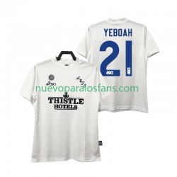 Camiseta de Fútbol Leeds United YEBOAH 21 1995 1996 Retro Hombre Casa Manga Corta