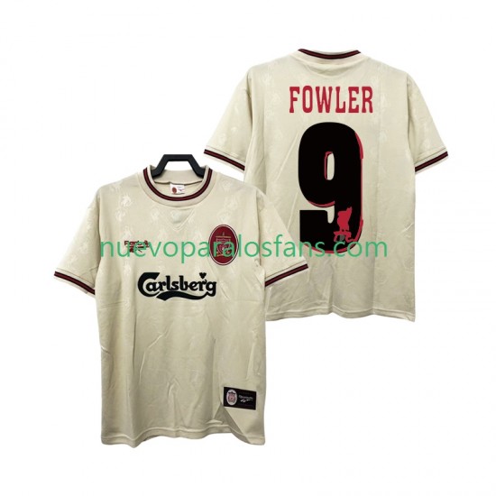 Camiseta de Fútbol Liverpool FOWLER 9 1996 1997 Retro Hombre Exterior Manga Corta