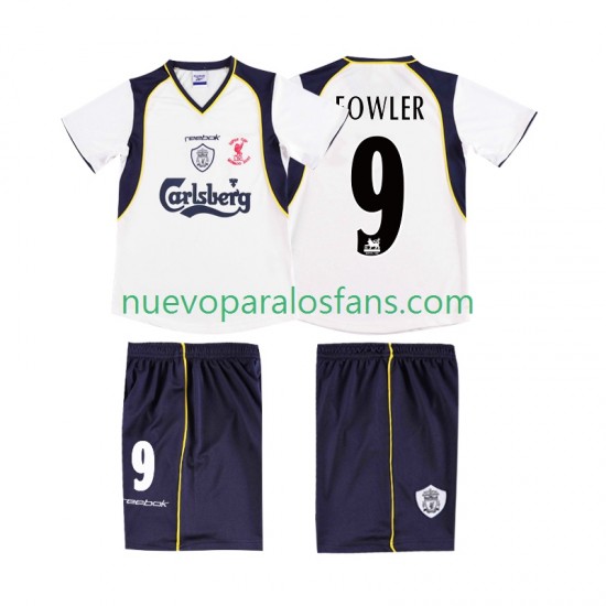 Camiseta de Fútbol Liverpool FOWLER 9 LWP 2001 Retro Hombre Exterior 2002 Manga Corta