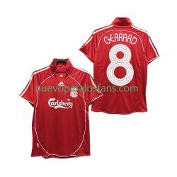 Camiseta de Fútbol Liverpool GERRARD 8 Retro Hombre Casa 2008 2006 Manga Corta