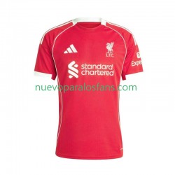 Camiseta de Fútbol Liverpool Hombre Casa 2025-2026 Manga Corta